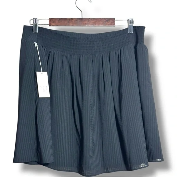 A New Day NWT XL Ebony Fully Lined High Wide Waistband Fit and Flare Mini Skirt - Picture 11 of 15